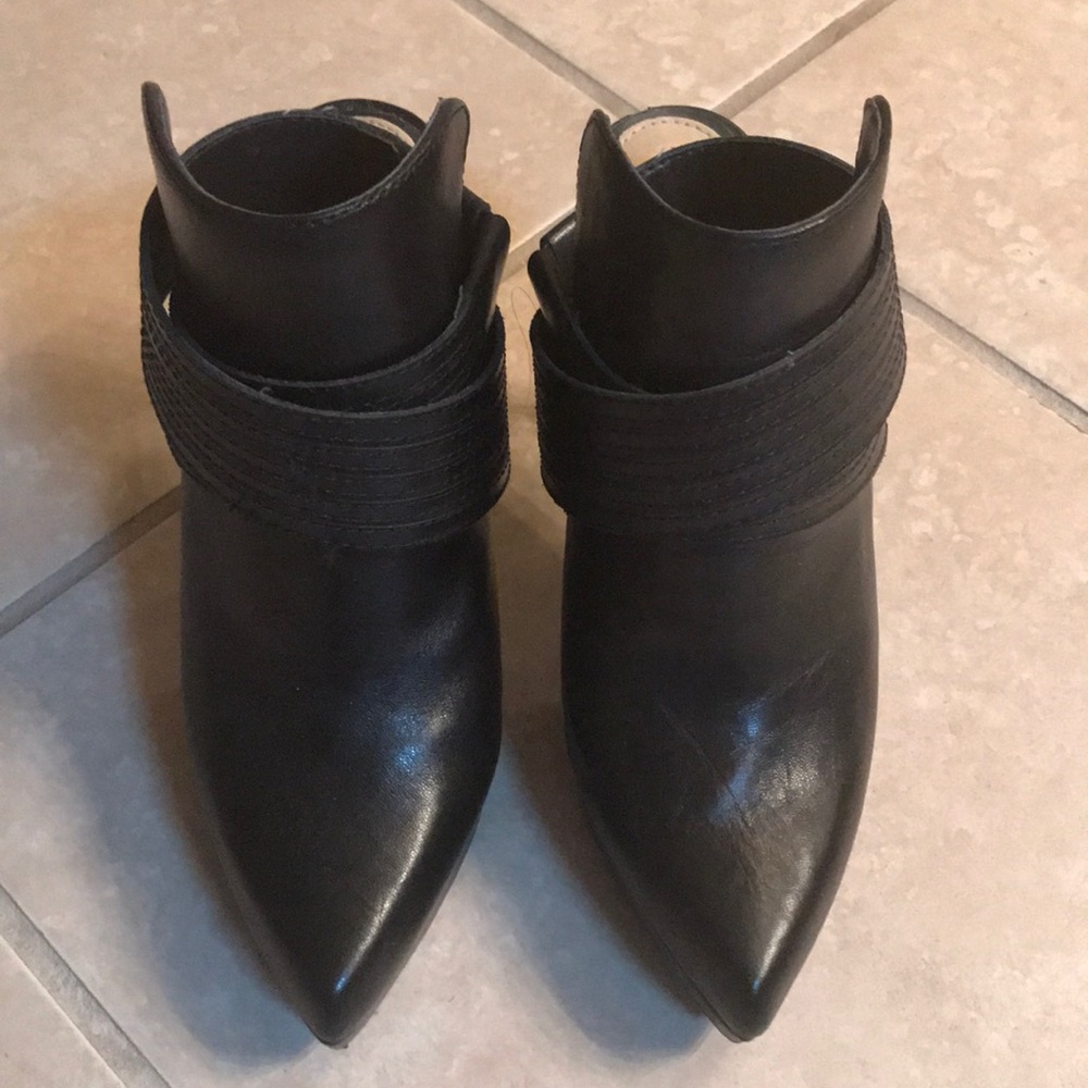 Gianni Bini leather booties.  Worn only once.